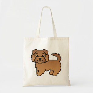 Bolsa Tote Cachorro de Cartoons de Coroa Vermelha Norfolk Ter