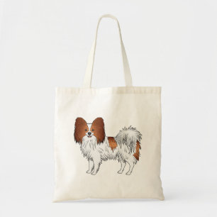 Bolsa Tote Cachorro De Cartoons Vermelho E Branco