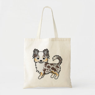 Bolsa Tote Cachorro de chocolate Merle Long Casaco Chihuahua