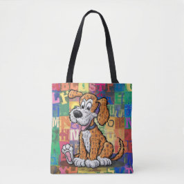 Bolsa Tote Cachorro de Desenho Animado
