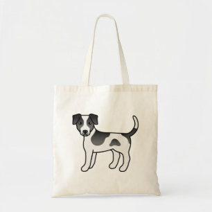 Bolsa Tote Cachorro de desenho animado fofo preto Dansk-Sueco