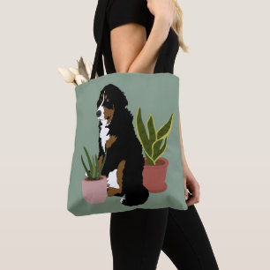 Bolsa Tote Cachorro de Montanha Bernese Personalizável