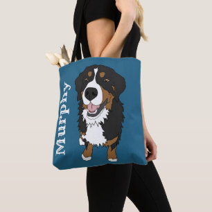 Bolsa Tote Cachorro de Montanha Bernese Personalizável 