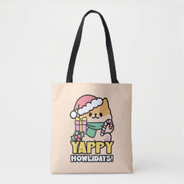 Bolsa Tote Cachorro de Natal Bonito - Erradias de Yappy