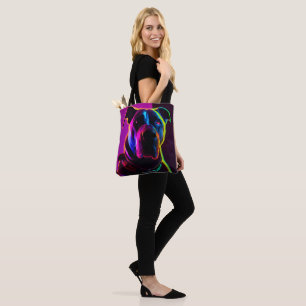 Bolsa Tote cachorro de neon
