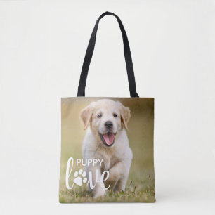Bolsa Tote Cachorro de Papoila Bonita Com Amor Personalizado 