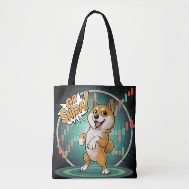 Bolsa Tote Cachorro de Shiba Inu (Frente)