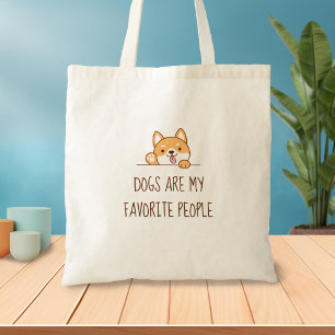 Bolsa Tote Cachorro de Shiba Inu Corgi Cujo Pico é Superior