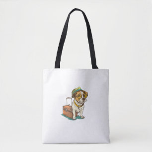 Bolsa Tote Cachorro Diversão com Gráfico de Saco para Suitcas