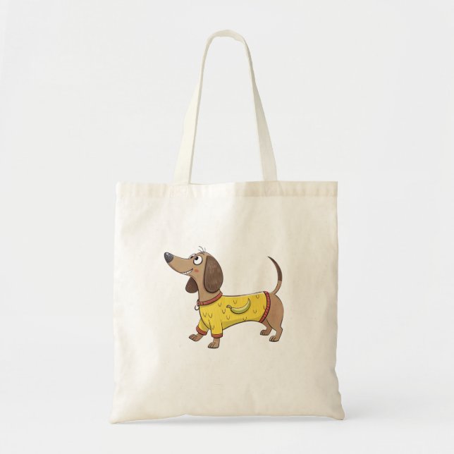 Bolsa Tote Cachorro engraçado (Frente)