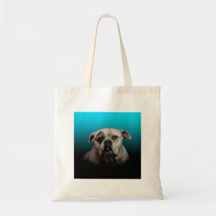 Bolsa Tote Cachorro Escuro com Gradação Preta Azul