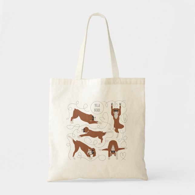 Bolsa Tote Cachorro fazendo yoga Tote saco (Frente)