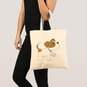 Bolsa Tote Cachorro Filhote Ferido com Pata Enfaixada
