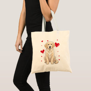 Bolsa Tote Cachorro Golden Retriever Cute English Cream