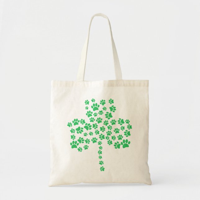 Bolsa Tote Cachorro Imprime Shamrock (Frente)