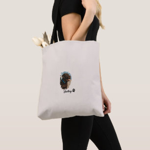 Bolsa Tote Cachorro Labrador de Chocolate Bonito - Bailey P