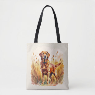 Bolsa Tote Cachorro Labrador Retriever Vermelho Raposa