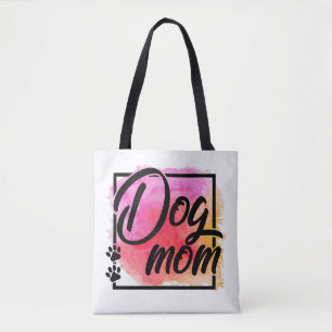 Bolsa Tote Cachorro-mãe, impressões coloridas de amante de 
