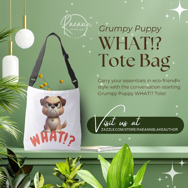 Bolsa Tote Cachorro Mal-Humorado (Criador carregado)
