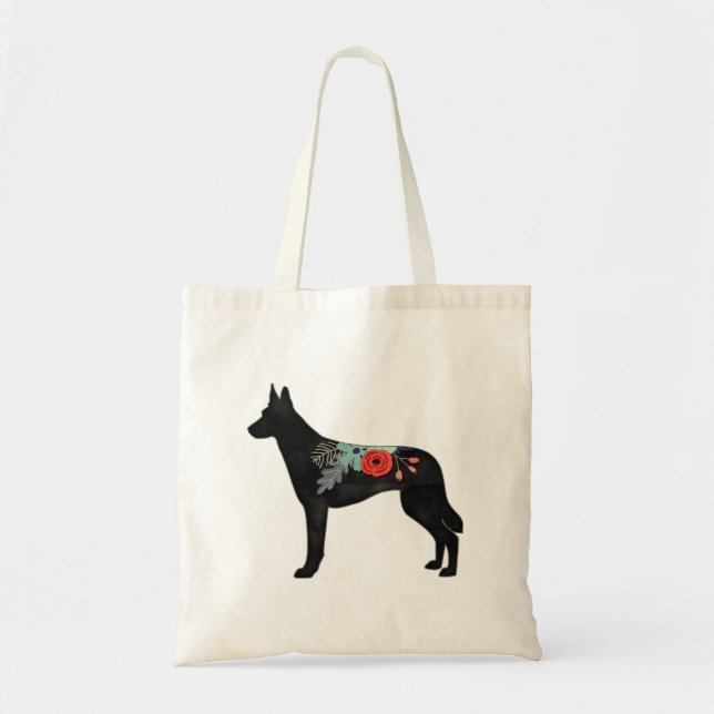 Bolsa Tote Cachorro Malinois Belga Raça Boêmia Saddle (Frente)
