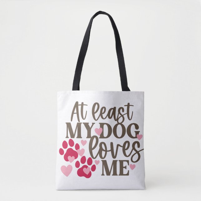 BOLSA TOTE CACHORRO ME AMA (Frente)