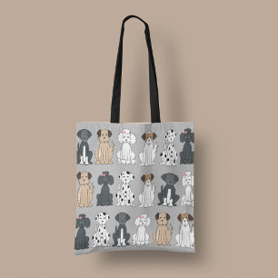 Bolsa Tote Cachorro na moda lança Cinza de mamas-de-cabra