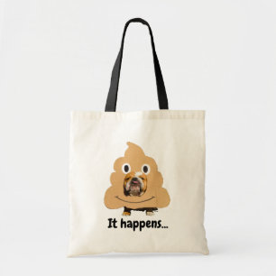 Bolsa Tote Cachorro no cocô Emoji Costume