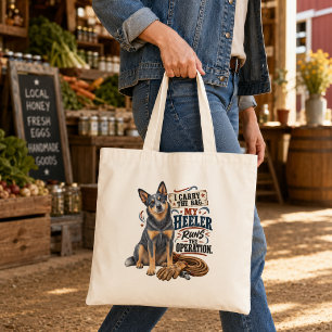 Bolsa Tote Cachorro Pastor Australiano Engraçado Blue Heeler