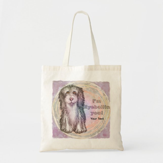 Bolsa Tote Cachorro Pastor Olhando para Você (Frente)