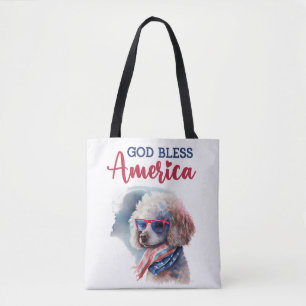 Bolsa Tote Cachorro Patriota-Poodle