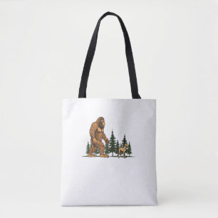 Bolsa Tote Cachorro Pé-Grande Engraçado Cachorro Andando Cach
