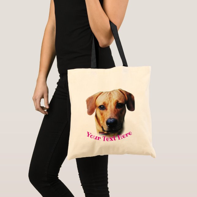 Bolsa Tote Cachorro Personalizado (Frente (produto))