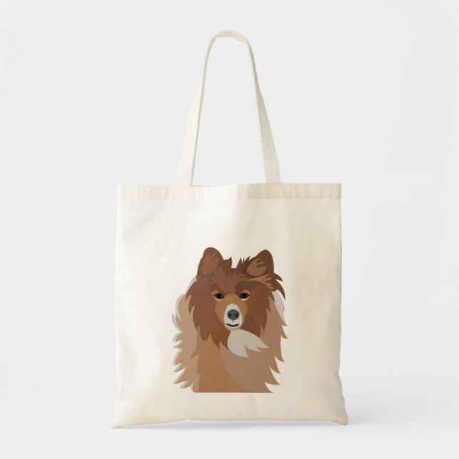 Bolsa Tote Cachorro Pet Sheltie Cachorro (Frente)