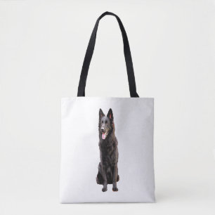 Bolsa Tote Cachorro Preto german shepherd