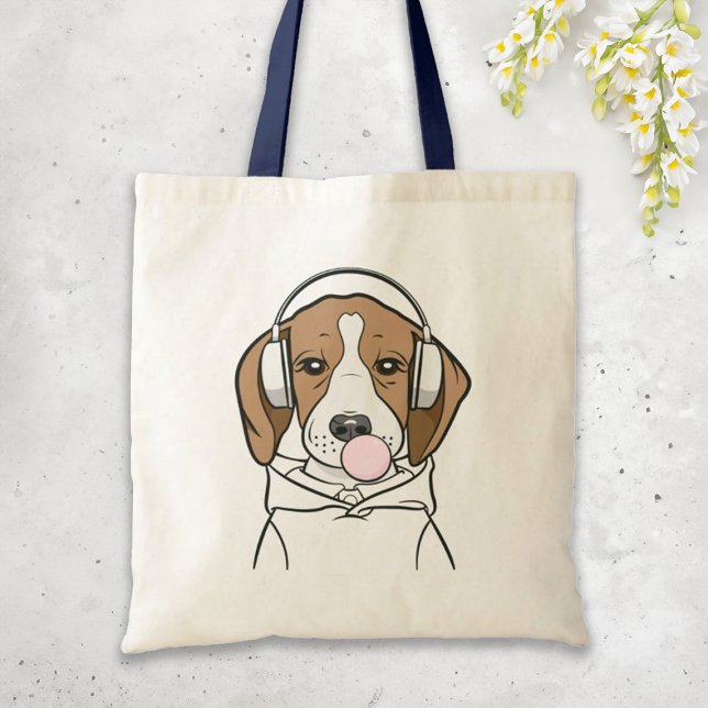 Bolsa Tote Cachorro Refrigerado com Bubblegum Funny Beagle (Criador carregado)