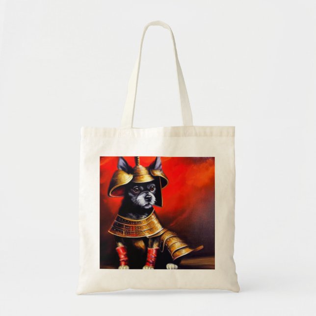 Bolsa Tote Cachorro Samurai (Frente)