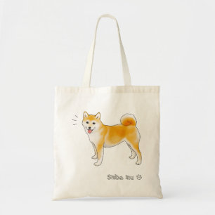 Bolsa Tote Cachorro Shiba Inu Cheio