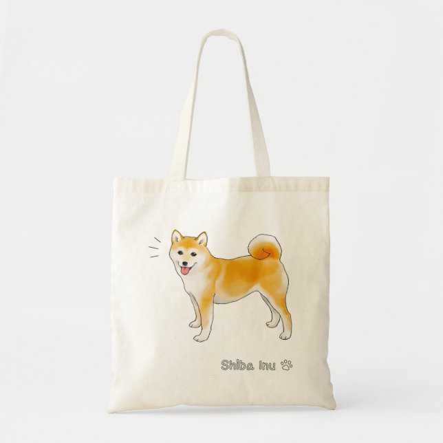 Bolsa Tote Cachorro Shiba Inu Cheio (Frente)