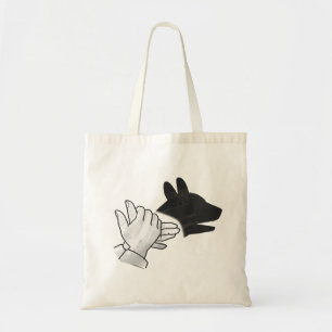Bolsa Tote Cachorro Silhouette Mão