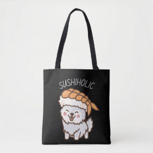 Bolsa Tote Cachorro Sushiholo com Kawaii Sushi