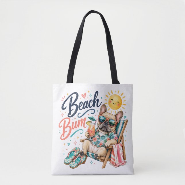 Bolsa Tote Cachorro Vagabundo de Praia (Frente)