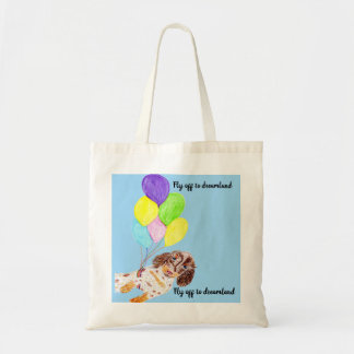 Bolsa Tote Cachorro voador indo para o mundo dos sonhos