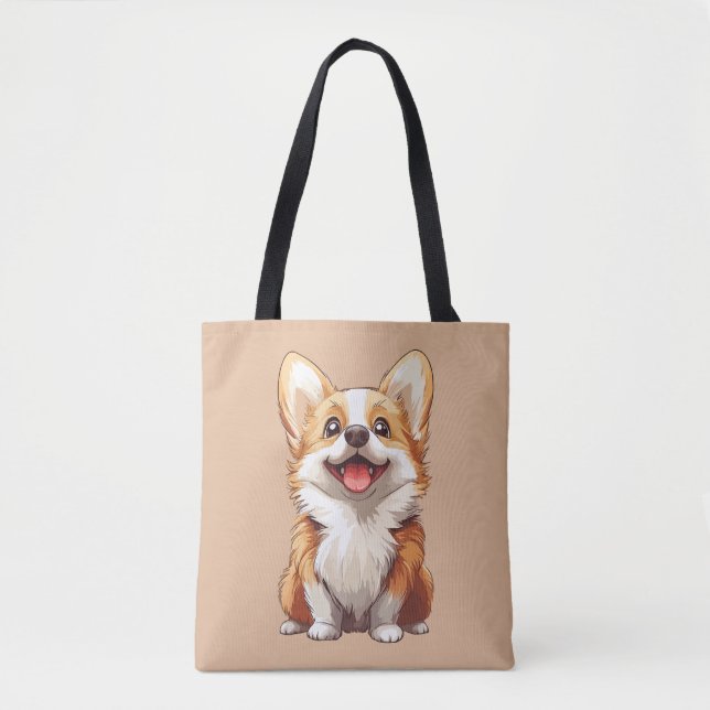 Bolsa Tote Cachorro Welsh Corgi (Frente)