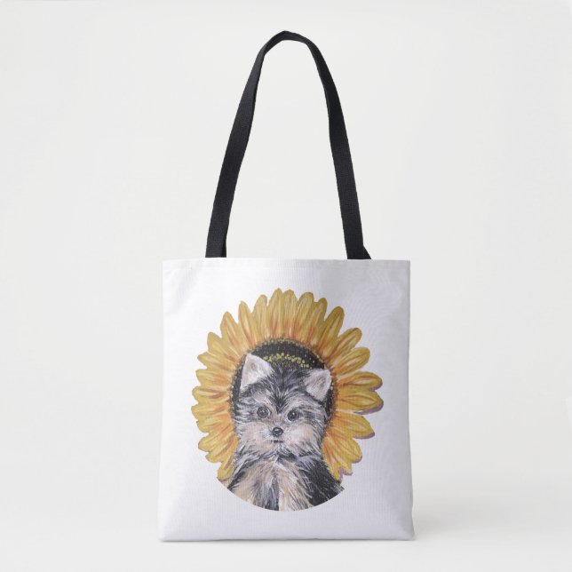 Bolsa Tote Cachorro Yorkshire Terrier Fofo (Frente)