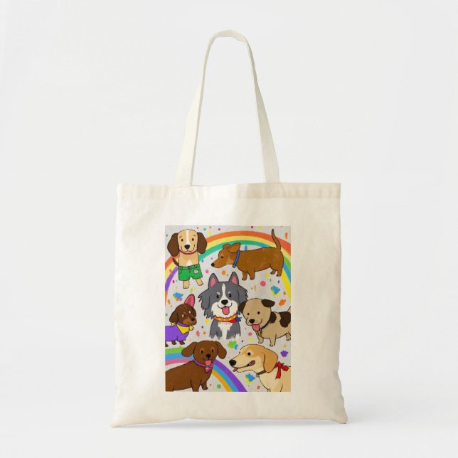 Bolsa Tote Cachorros Brancos (Frente)