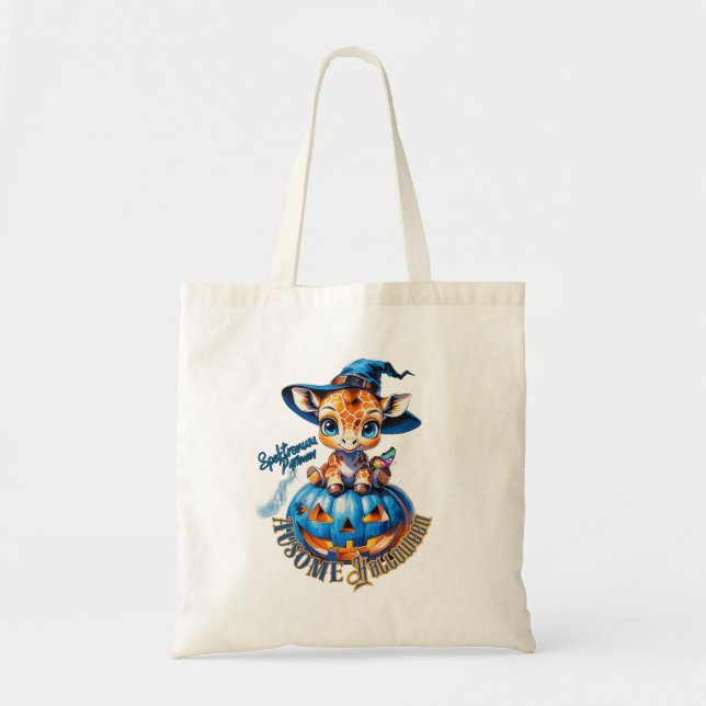 Bolsa Tote Cachorros de sendas | Girafa | Autismo halloween (Frente)