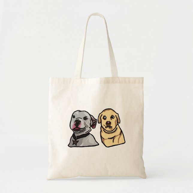Bolsa Tote Cachorros Memes Fofos (Frente)