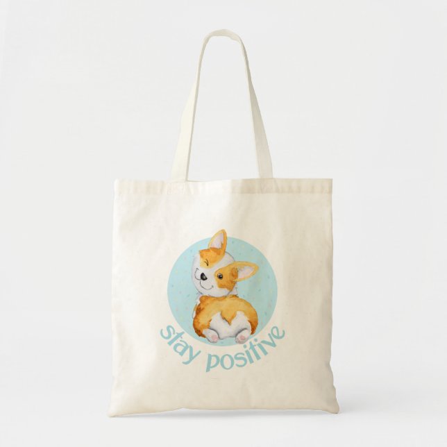 Bolsa Tote Cachorrozinho Corgi Fofo (Frente)