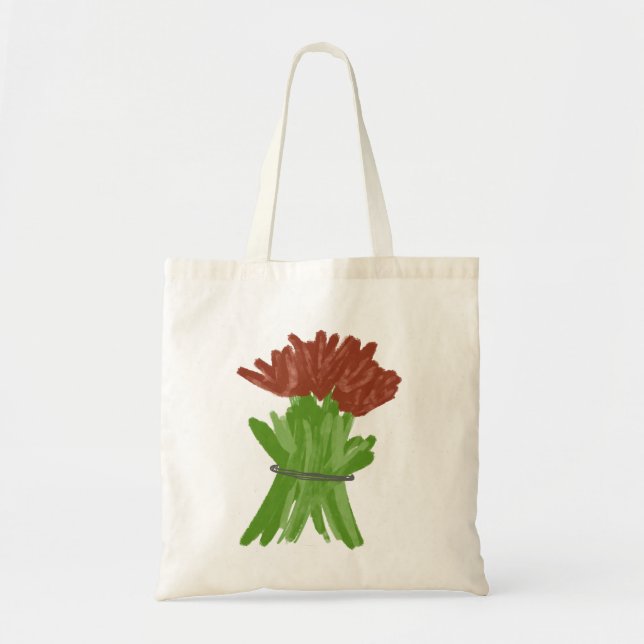 Bolsa Tote cachos de flores (Frente)