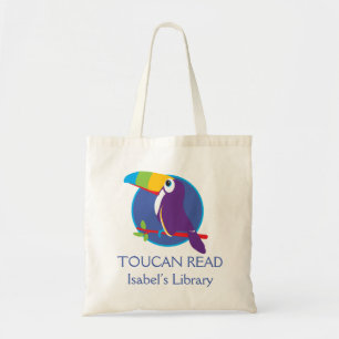 Bolsa Tote Caçoa o saco lido toucan da biblioteca da arte